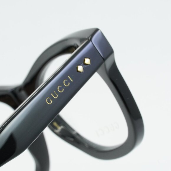 🕶️ New Gucci GG1086O 005 Eyeglasses - Black Frame - Picture 5 of 9